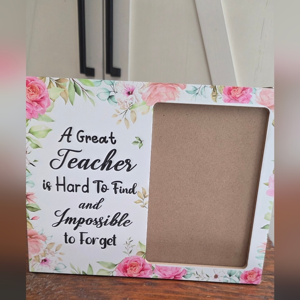 Floral Teacher Appreciation Photo Frame